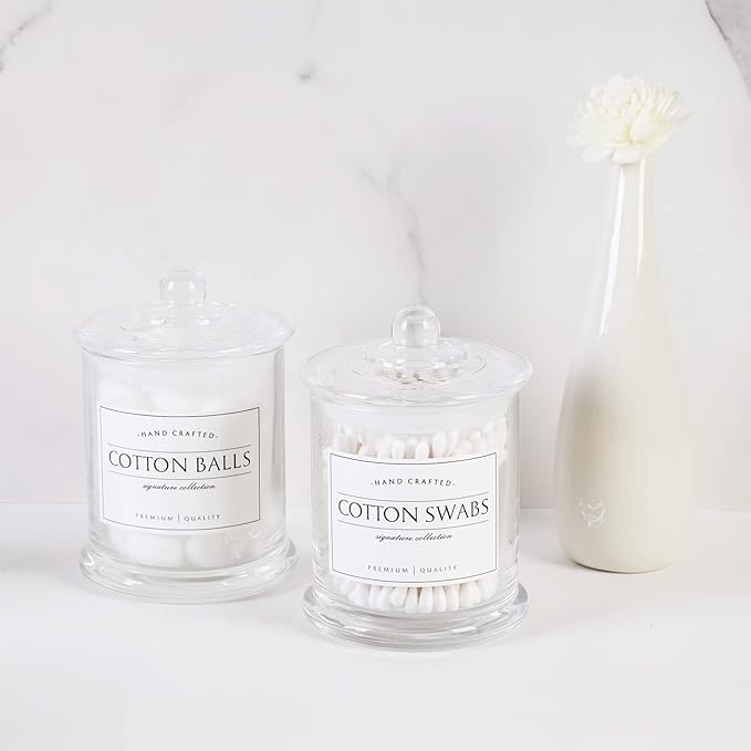 Volisnova 2 Pack Farmhouse Apothecary Jars - Image 3