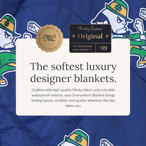 Hooded Stadium Everywhere Blanket, Notre Dame Fighting Irish | Extra Plush Blanket Featuring Your Favorite College Team, Cozy, Durable and Machine-Washable, Great for Game Day or Gifting