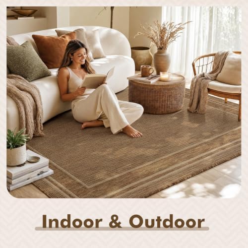 MontVoo-Outdoor Rug-Patio Rug 8x10 ft Polypropylene Indoor Outdoor Rugs Outdo...
