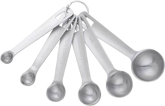 DOCBLACK Measuring Spoons, Heavy Duty 18/8 Stainless Steel Measuring Spoons by BOCBLACKKITCHENACCESSORIES