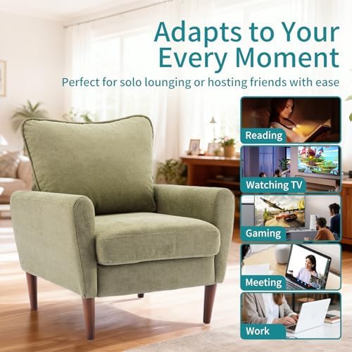 OLIXIS Comfy Accent Chair for Living Room Bedroom and Waiting Room