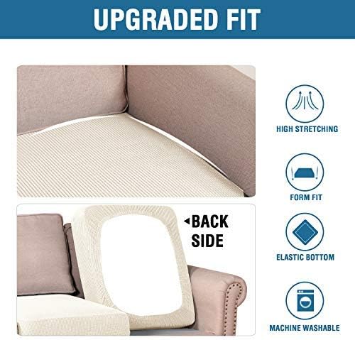 H.VERSAILTEX High Stretch Individual Seat Cushion Covers Sofa Slipcovers Couch - Image 6