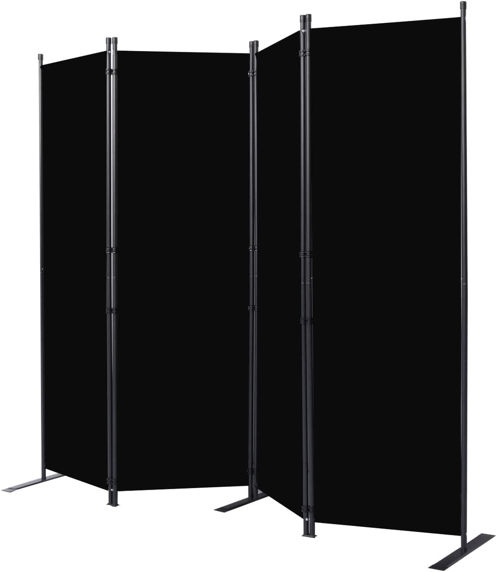 Room Divider 4 Panel-88''Wide,6FT Room Dividers and Folding Privacy S...
