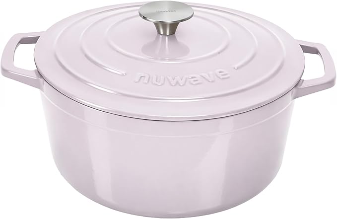 Nuwave 6QT Healthy Enameled Cast Iron Dutch Oven Pot by NuWave