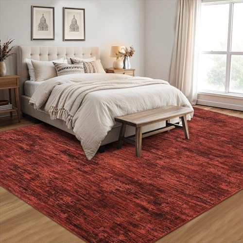 RUGSREAL Washable Rug 10x13 for Living Room Modern Abstract Area Rug Non-Slip...