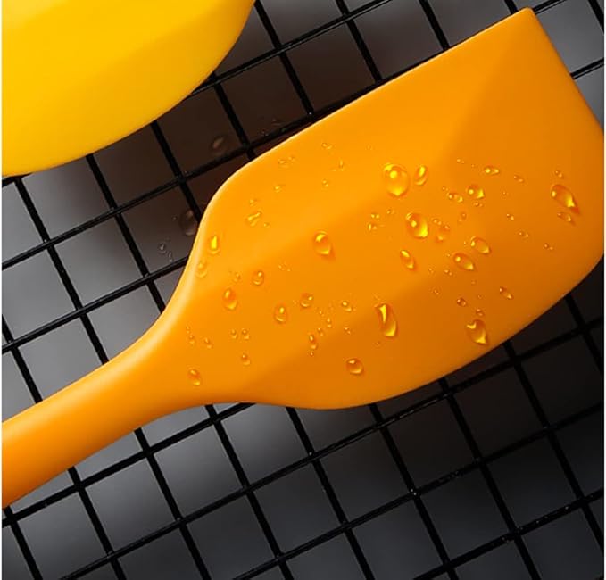 8 Piece Heat Resistant Silicone Spatula Set Non Stick Rubber Spatula Kitchen - Image 4