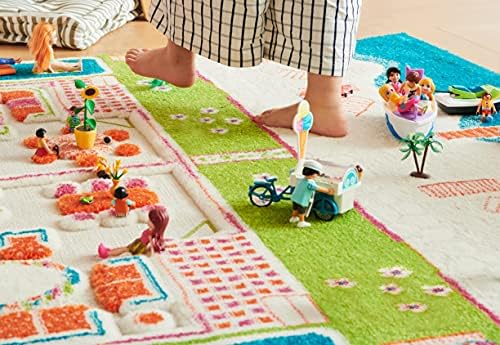 IVI 3D Play Carpet 71 x 52.5 Inch Educational Beach House Soft and Cozy Floor...