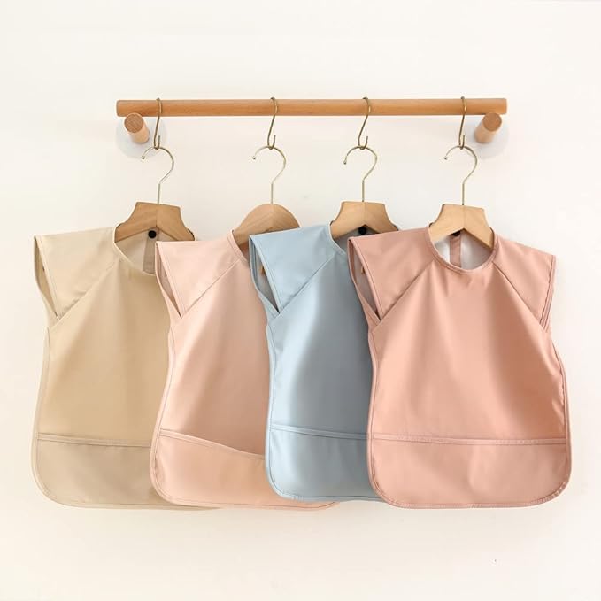 Waterproof Baby Bibs, Infant Toddler Extra Cover Feeding Bib - Image 2