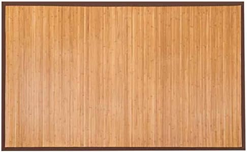 5' X 8' Floor Carpet, Bamboo Area Rug Floor Carpet Natural Bamboo Non...