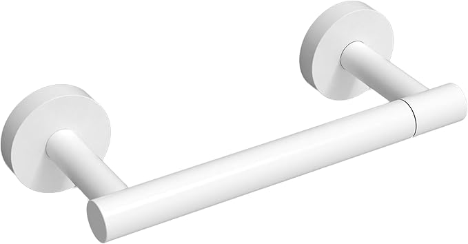 RARXTR White Toilet Paper Holder SUS304 Stainless Steel Double Post Pivoting by ElevateYourSpaceChooseRARXTR