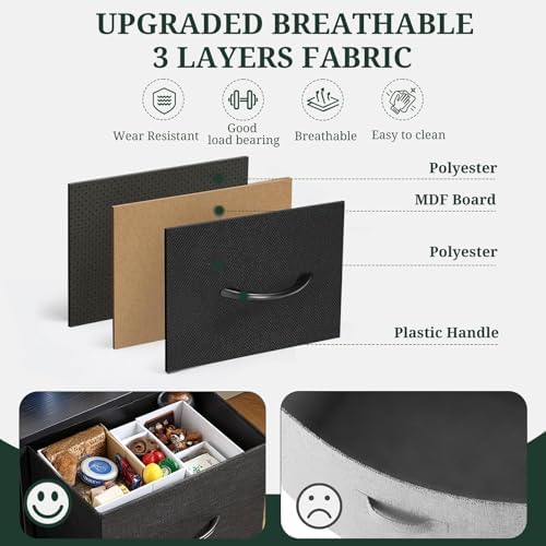8-Drawer Dresser for Bedroom, Anti-Tip Tall Storage Organizer