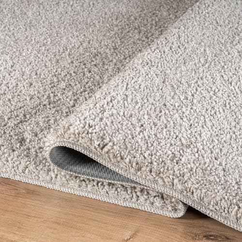 Area Rug 20 in x 30 in Door Mat, 20 in x 48 in Runner 2 Pieces Set Gray Washa...