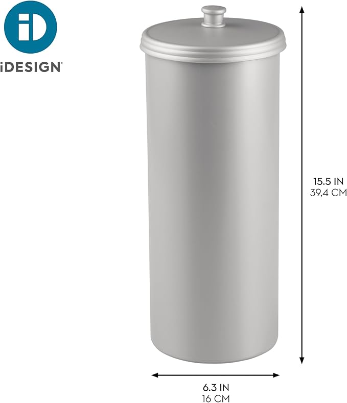 iDesign Freestanding Bathroom Toilet Paper Storage Holder - Image 4