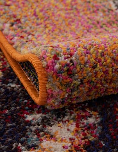 Rugs.com Hyacinth Collection Rug – 5' x 8' Orange Medium Rug Perfect ...