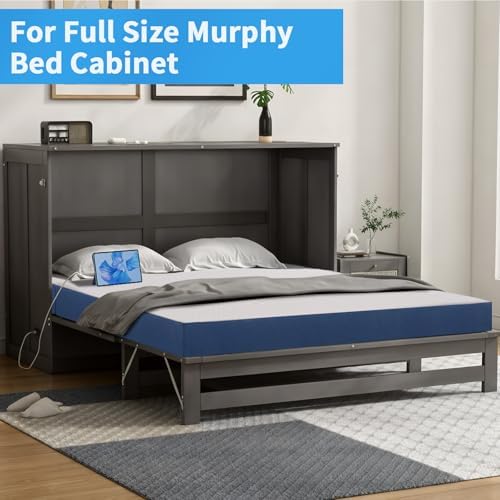 Foldable Mattress Full Size, 6" Trifold Mattress Futon Murphy Bed,White