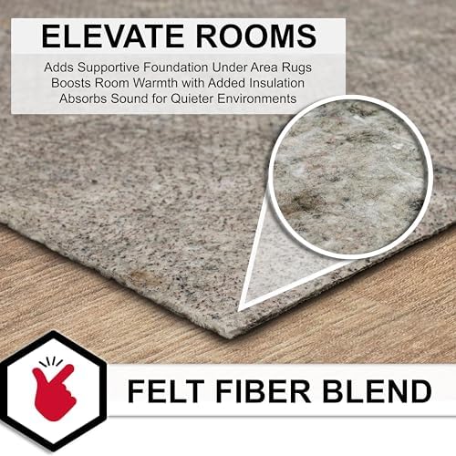 Mohawk Home Waterproof 4' x 6' Pet Friendly Non Slip Grip Rug Pad Spi...