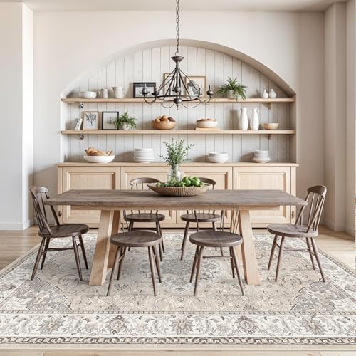 Washable Large 9x12 Area Rug - Living Room Oriental Non Slip Soft Rugs Indoor...