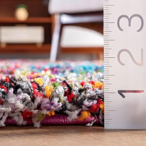 nuLOOM Kindra Multicolor Abstract Power Loomed Area Rug, 7' x 9'