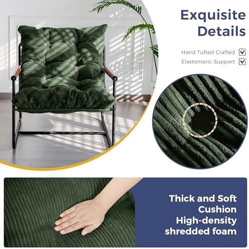 MAXYOYO Modern Accent Chair, Comfy Living Room Chair with Metal Frame