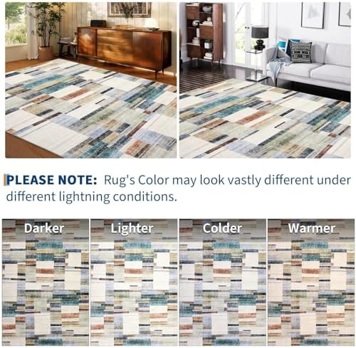 Garvee Geometric Washable Runner Rug 2x10 Entryway Rug Non Slip Kitchen Rugs ...