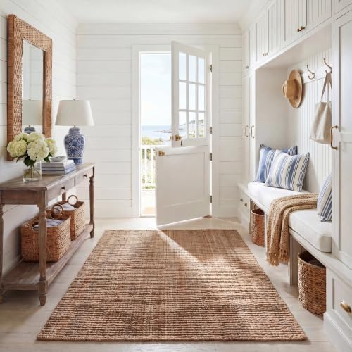 SAFAVIEH Natural Fiber Area Rug 6x9, Jute Knotted Natural NF447A