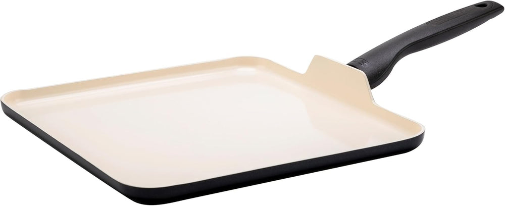 GreenPan Rio 11" Square Griddle Pan, Ceramic Nonstick Cookware, PFOA and