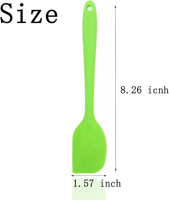 6 Pcs Silicone Spatulas, 8.3 inch Small Rubber Spatula Heat Resistant Non-Stick - Image 3