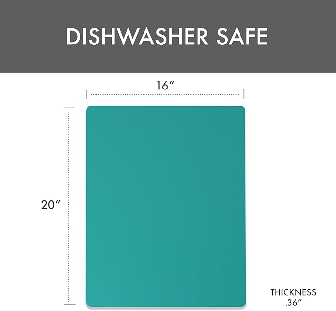 Dexas NSF Certified Polysafe Pastry Board, 16 x 20 inches, Reversible Kitchen - Image 2