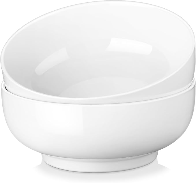 MALACASA Large Serving Bowls - 60 OZ Salad Bowls Set of 2 by MALACASA