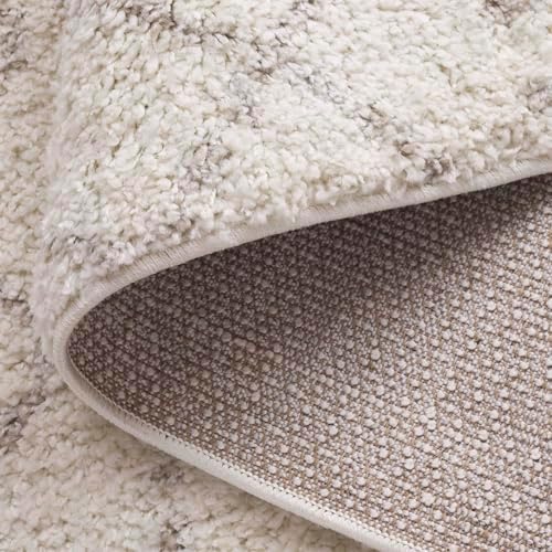 SAFAVIEH Arizona Shag Rug 6'7"x9'2", Soft Plush Boho Ivory ...