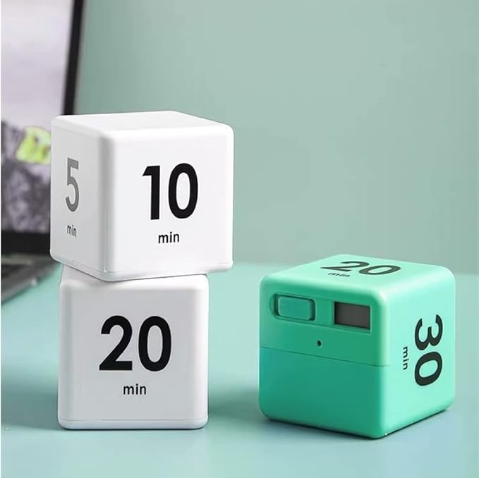Feilifan Cube Timer, Productivity Cube Flip Timer - Image 5