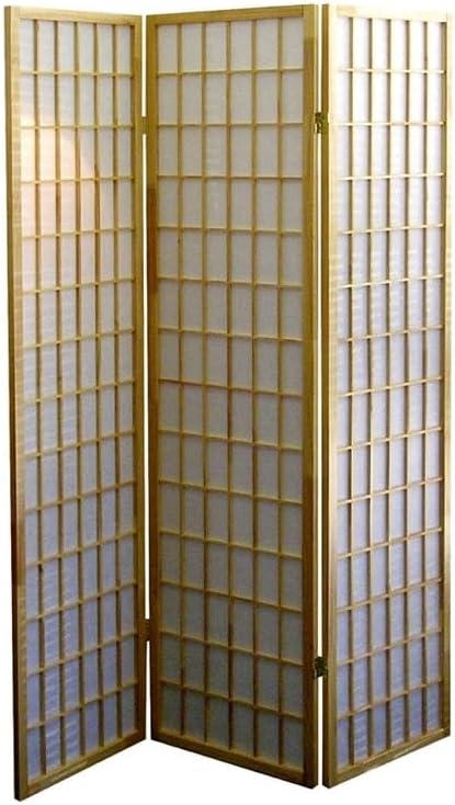 ORE International 3-Panel Room Divider, Cherry