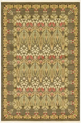 Unique Loom Edinburgh Collection Area Rug - Canmore (6' 1" x 9' ...