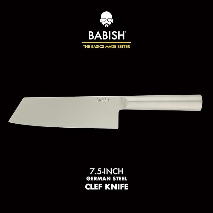 Babish 7.5-Inch Clef Knife – High-Carbon 1.4116 German Steel Kitchen Knife - Image 2