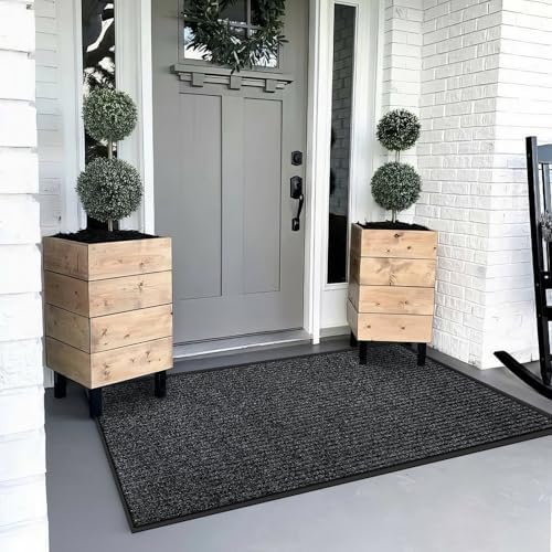 Azadx 3'x4' Front Door Mat Heavy Duty Indoor Outdoor Door Mat Non-Slip