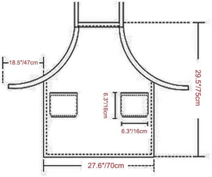 Cute Apron for Women with Pockets, Comfortable Kitchen Apron - Image 7