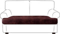 Leather Look Couch Cushion Covers Sofa Seat Slipcovers Sets Couches Furniture by ANARACHON
