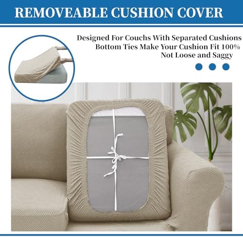 XINEAGE 2-Piece Stretch Armchair Sofa Cover, Washable Couch Covers for Dog