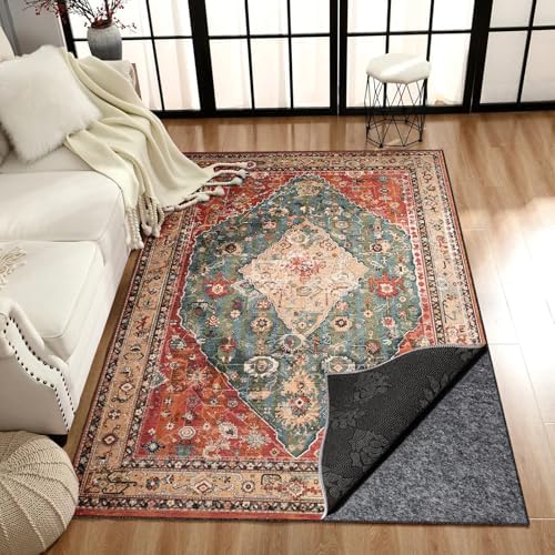 Waterproof Rug Pad, 6x9 Ft Under Area Rug Carpet Pad, Non Slip Rug Pads for A...