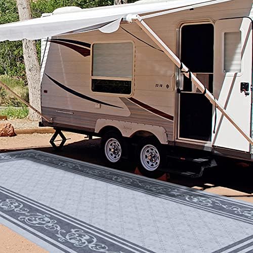EEZ RV Products 9x18VG Heavy Duty Reversible/Durable Outdoor Patio/RVing Mats...