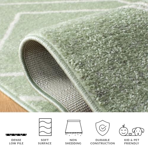 SAFAVIEH Adirondack Area Rug 8'x10', Modern Sage & Ivory ADR241Y