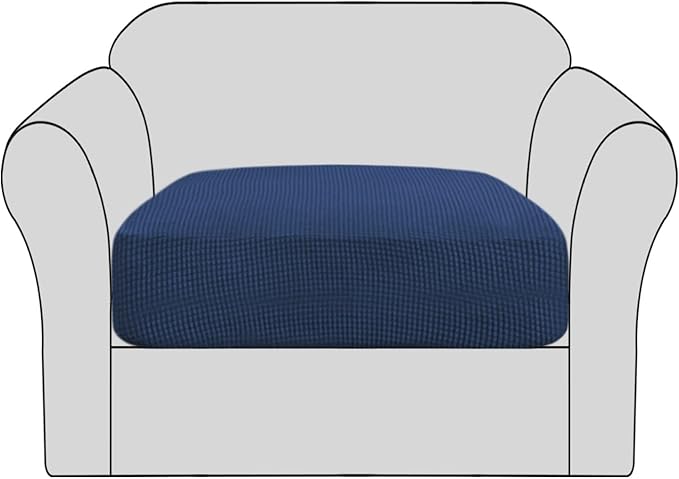 H.VERSAILTEX High Stretch Individual Seat Cushion Covers Sofa Slipcovers Couch by HVERSAILTEX