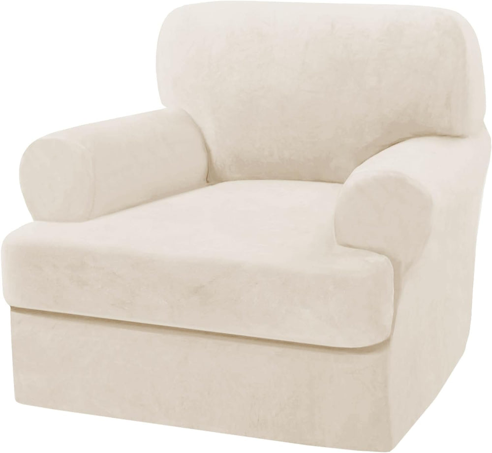 H.VERSAILTEX Sofa Cover 2 Piece T Cushion Armchair Slipcovers Thick Velvet Co...