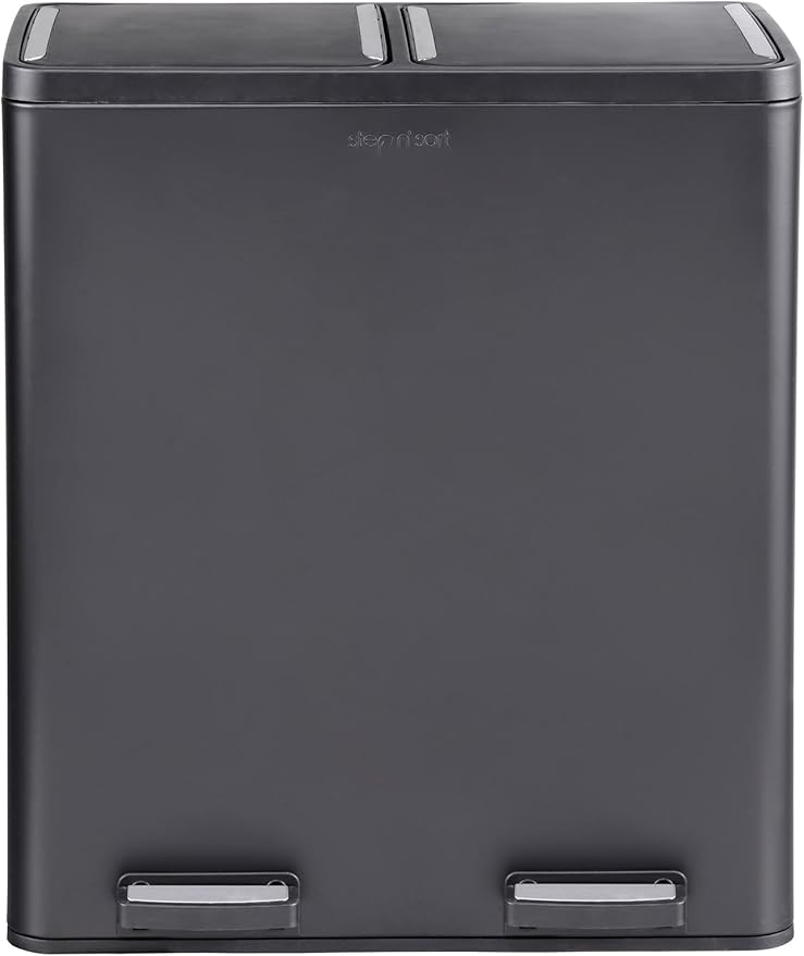 Step N' Sort The 18.5 Gallon Extra Large Capacity, Dual Trash and Recycling Bin - Image 4