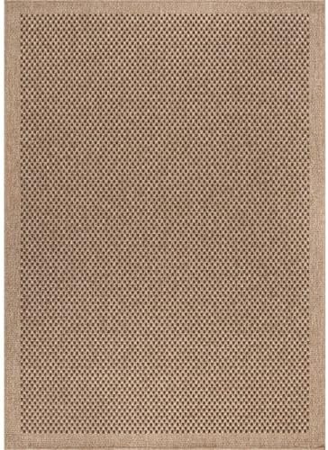 CAMILSON Easy Jute Rug 9x12, Indoor Outdoor Natural Color Fiber Area Rugs for...