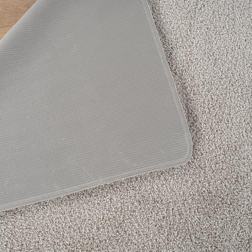 Area Rug 20 in x 30 in Door Mat, 20 in x 48 in Runner 2 Pieces Set Gray Washa...