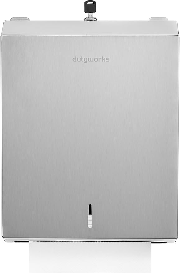 Commercial Paper Towel Dispenser Wall Mount, Stainless Steel C-Fold Multifold - Image 9