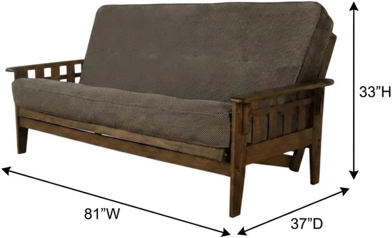 Kodiak Furniture Tucson Full Size Futon Set, Marmont Thunder