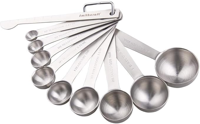 Measuring Cups and Spoons Set, 18/8 Stainless Steel Measuring Cups and Spoons - Image 6