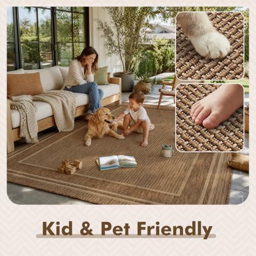 MontVoo-Outdoor Rug-Patio Rug 8x10 ft Polypropylene Indoor Outdoor Rugs Outdo...